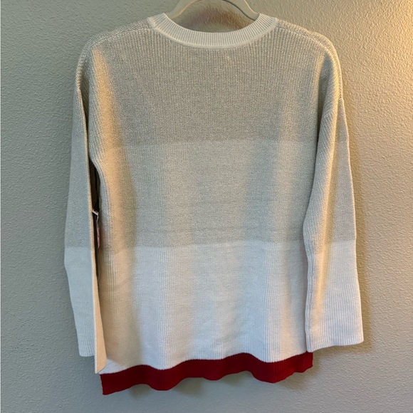 Michael Stars Shiny Striped Crew neck Sweater Size XS - Picture 4 of 11